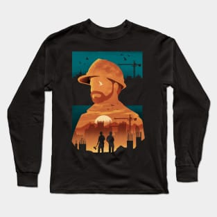 Builder Negative Space Long Sleeve T-Shirt